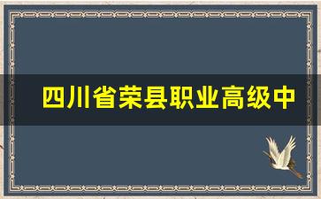 四川省荣县职业高级中学校2024年录取分数(荣县职高所有老师名单)