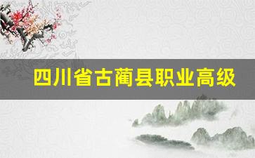 四川省古蔺县职业高级中学校2024年录取分数(古蔺职高怎么样)
