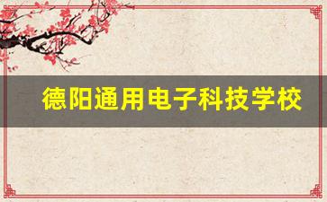 德阳通用电子科技学校2024年录取分数(德阳通用电子科技学校282)