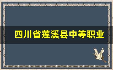 四川省莲溪县中等职业技术学校2024年录取分数(莲花县职业高中)